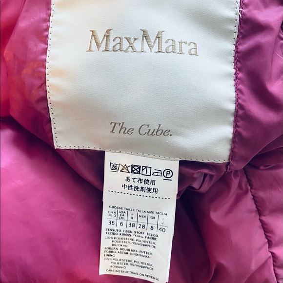 Maxmara the cube pink puffer Jacket - Picture 4 of 5